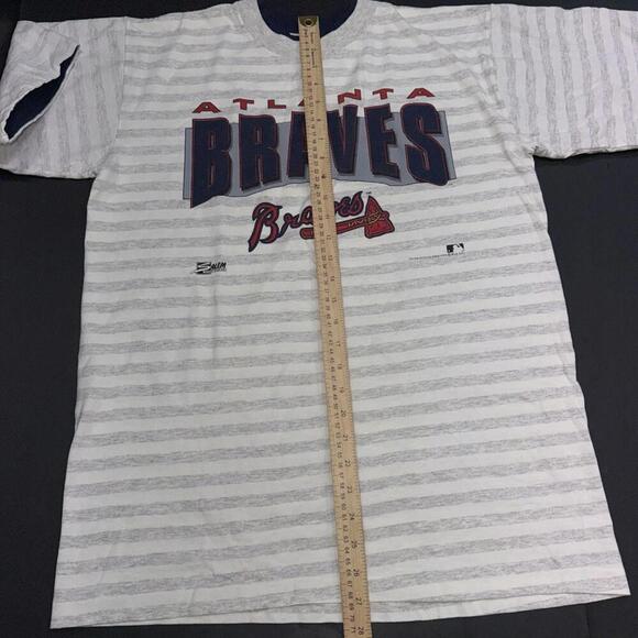 Vintage Atlanta Braves 1991 National League Champions Single Stitch T-Shirt L - Picture 8 of 15